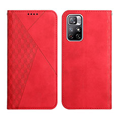 Handytasche Stand Schutzhülle Flip Leder Hülle Y02X für Xiaomi Poco M4 Pro 5G Rot