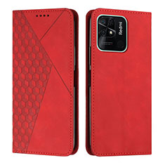 Handytasche Stand Schutzhülle Flip Leder Hülle Y02X für Xiaomi Redmi 10C 4G Rot