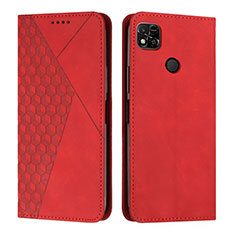 Handytasche Stand Schutzhülle Flip Leder Hülle Y02X für Xiaomi Redmi 9 India Rot