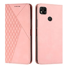 Handytasche Stand Schutzhülle Flip Leder Hülle Y02X für Xiaomi Redmi 9C Rosegold