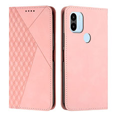 Handytasche Stand Schutzhülle Flip Leder Hülle Y02X für Xiaomi Redmi A1 Plus Rosegold