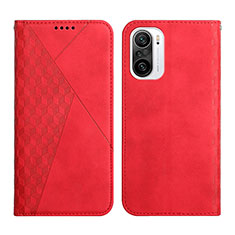 Handytasche Stand Schutzhülle Flip Leder Hülle Y02X für Xiaomi Redmi K40 5G Rot