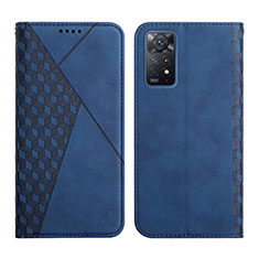 Handytasche Stand Schutzhülle Flip Leder Hülle Y02X für Xiaomi Redmi Note 11 Pro 4G Blau