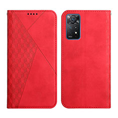 Handytasche Stand Schutzhülle Flip Leder Hülle Y02X für Xiaomi Redmi Note 11 Pro 4G Rot