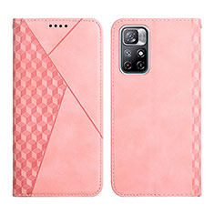 Handytasche Stand Schutzhülle Flip Leder Hülle Y02X für Xiaomi Redmi Note 11S 5G Rosegold