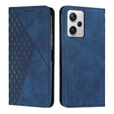 Handytasche Stand Schutzhülle Flip Leder Hülle Y02X für Xiaomi Redmi Note 12 Pro 5G Blau