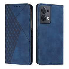 Handytasche Stand Schutzhülle Flip Leder Hülle Y02X für Xiaomi Redmi Note 13 Pro 5G Blau