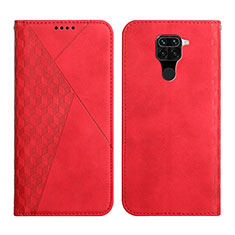 Handytasche Stand Schutzhülle Flip Leder Hülle Y02X für Xiaomi Redmi Note 9 Rot