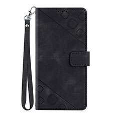 Handytasche Stand Schutzhülle Flip Leder Hülle Y03B für Google Pixel 6 5G Schwarz