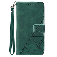 Handytasche Stand Schutzhülle Flip Leder Hülle Y03B für Samsung Galaxy A03s Grün