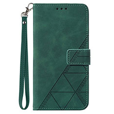 Handytasche Stand Schutzhülle Flip Leder Hülle Y03B für Samsung Galaxy A21s Grün