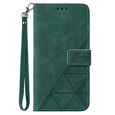 Handytasche Stand Schutzhülle Flip Leder Hülle Y03B für Samsung Galaxy F12 Grün