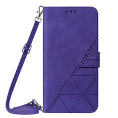 Handytasche Stand Schutzhülle Flip Leder Hülle Y03B für Samsung Galaxy M53 5G Violett