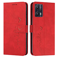 Handytasche Stand Schutzhülle Flip Leder Hülle Y03X für Realme 9 Pro 5G Rot