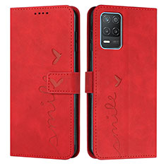 Handytasche Stand Schutzhülle Flip Leder Hülle Y03X für Realme Q3i 5G Rot