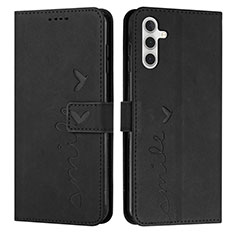 Handytasche Stand Schutzhülle Flip Leder Hülle Y03X für Samsung Galaxy A04s Schwarz