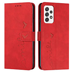 Handytasche Stand Schutzhülle Flip Leder Hülle Y03X für Samsung Galaxy A32 5G Rot