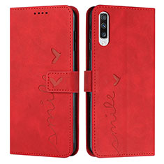 Handytasche Stand Schutzhülle Flip Leder Hülle Y03X für Samsung Galaxy A70S Rot