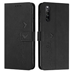 Handytasche Stand Schutzhülle Flip Leder Hülle Y03X für Sony Xperia 10 IV Schwarz