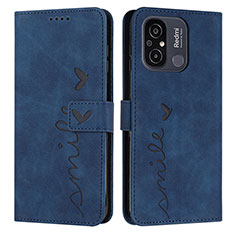 Handytasche Stand Schutzhülle Flip Leder Hülle Y03X für Xiaomi Redmi 12C 4G Blau