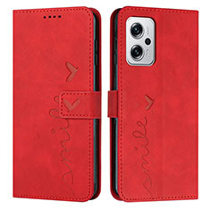 Handytasche Stand Schutzhülle Flip Leder Hülle Y03X für Xiaomi Redmi K50i 5G Rot