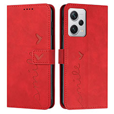 Handytasche Stand Schutzhülle Flip Leder Hülle Y03X für Xiaomi Redmi Note 12 Explorer Rot