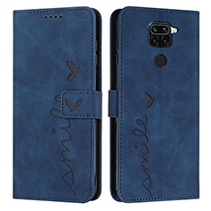 Handytasche Stand Schutzhülle Flip Leder Hülle Y03X für Xiaomi Redmi Note 9 Blau