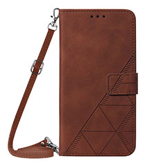 Handytasche Stand Schutzhülle Flip Leder Hülle Y04B für Samsung Galaxy A05s Braun