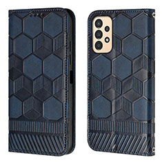Handytasche Stand Schutzhülle Flip Leder Hülle Y04B für Samsung Galaxy A13 4G Blau