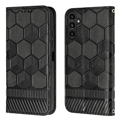 Handytasche Stand Schutzhülle Flip Leder Hülle Y04B für Samsung Galaxy A13 5G Schwarz