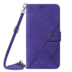 Handytasche Stand Schutzhülle Flip Leder Hülle Y04B für Samsung Galaxy M14 5G Violett