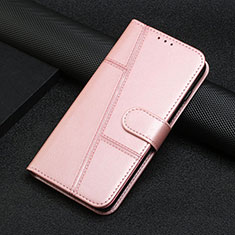 Handytasche Stand Schutzhülle Flip Leder Hülle Y04X für Google Pixel 6a 5G Rosegold