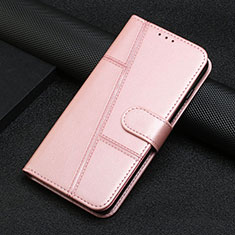 Handytasche Stand Schutzhülle Flip Leder Hülle Y04X für Google Pixel 7 Pro 5G Rosegold