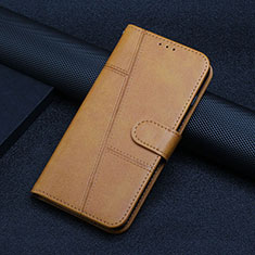 Handytasche Stand Schutzhülle Flip Leder Hülle Y04X für Motorola Moto Edge Plus (2023) 5G Hellbraun