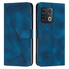 Handytasche Stand Schutzhülle Flip Leder Hülle Y04X für OnePlus 10 Pro 5G Blau