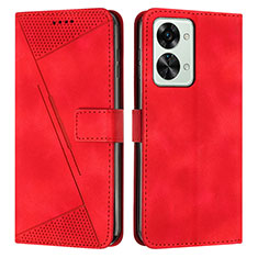 Handytasche Stand Schutzhülle Flip Leder Hülle Y04X für OnePlus Nord 2T 5G Rot