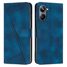 Handytasche Stand Schutzhülle Flip Leder Hülle Y04X für Realme 10 Pro 5G Blau