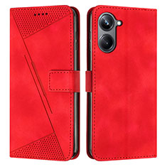 Handytasche Stand Schutzhülle Flip Leder Hülle Y04X für Realme 10 Pro 5G Rot