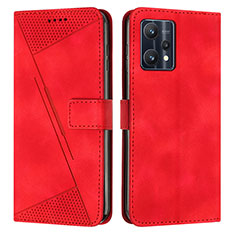 Handytasche Stand Schutzhülle Flip Leder Hülle Y04X für Realme 9 5G Rot