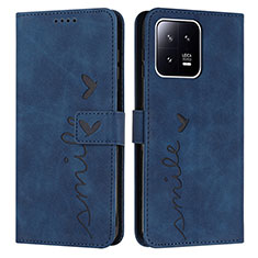 Handytasche Stand Schutzhülle Flip Leder Hülle Y04X für Xiaomi Mi 13 Pro 5G Blau