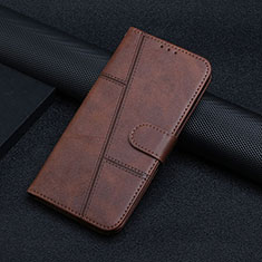 Handytasche Stand Schutzhülle Flip Leder Hülle Y04X für Xiaomi Poco F5 5G Braun