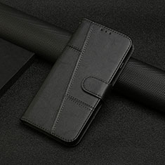 Handytasche Stand Schutzhülle Flip Leder Hülle Y04X für Xiaomi Poco F5 5G Schwarz