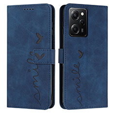 Handytasche Stand Schutzhülle Flip Leder Hülle Y04X für Xiaomi Redmi Note 12 Pro Speed 5G Blau