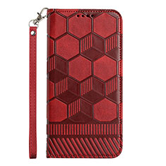 Handytasche Stand Schutzhülle Flip Leder Hülle Y06B für Samsung Galaxy F12 Rot