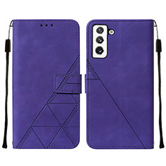 Handytasche Stand Schutzhülle Flip Leder Hülle Y07B für Samsung Galaxy S21 5G Violett