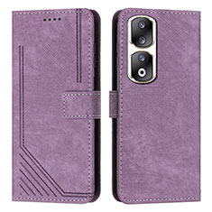 Handytasche Stand Schutzhülle Flip Leder Hülle Y07X für Huawei Honor 90 Pro 5G Violett