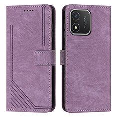 Handytasche Stand Schutzhülle Flip Leder Hülle Y07X für Huawei Honor X5 Violett