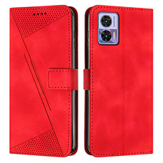 Handytasche Stand Schutzhülle Flip Leder Hülle Y07X für Motorola Moto Edge 30 Lite 5G Rot