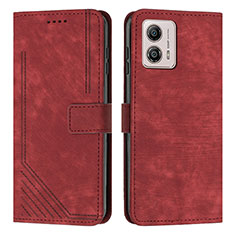 Handytasche Stand Schutzhülle Flip Leder Hülle Y07X für Motorola Moto G53j 5G Rot