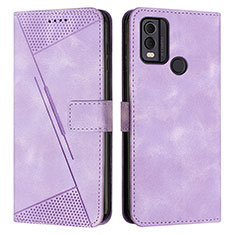 Handytasche Stand Schutzhülle Flip Leder Hülle Y07X für Nokia C22 Violett